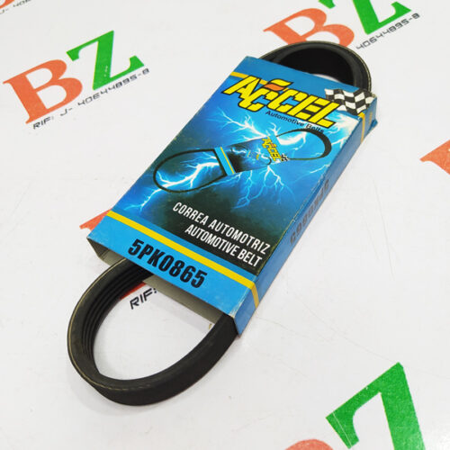 Correa Multicanal (5PK0865), Toyota Cielo, Lanos, Zna, Donfeng , Meru, Hilux, Marca Accel