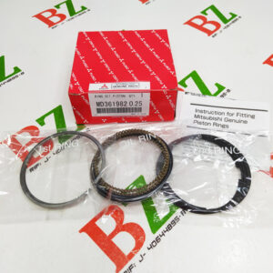 Juego de anillos mitsubishi lancer motor 1.6 marca FUSO Cod MD 361982 Medida 0.25