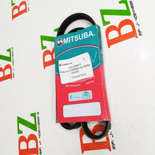 Correa Multicanal (4PK875) Hyundai Excel, Toyota Hilux, marca Mitsuba