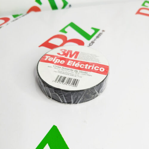 Teipe negro original 3M 1400, 180C, marca 3M