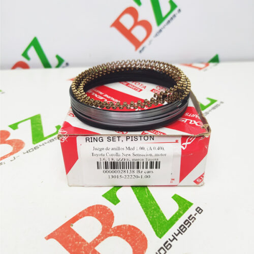 Juego de anillos Med 1.00, (A 040), Toyota Corolla New Sensacion, motor 1.6, 1.8, IZZFE, marca Toyota