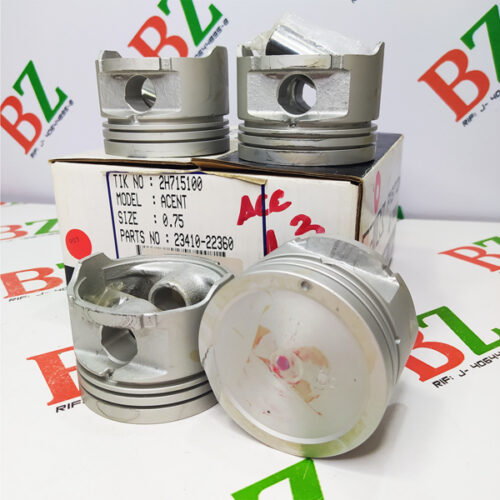 Juego de Pistones Med 075 (A 030), Hyundai Accent, motor 1.3, marca TIK Piston Pin