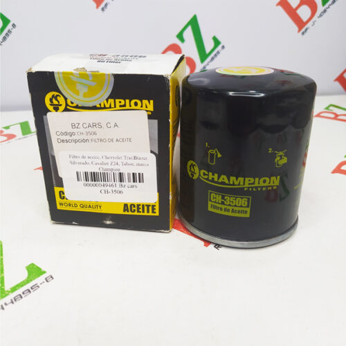 Filtro de aceite, Chevrolet TrailBlazer, Silverado, Cavalier Z24, Tahoe, marca Champion