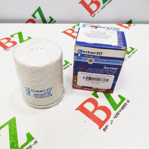 Filtro de Aceite, Chevrolet Luv Dimax, motor 3.5, marca Interfil