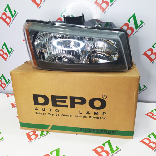 Faro derecho delantero, Chevolet Silverado, año 2003-2005, marca DEPO