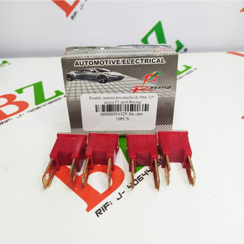 Fusible Automotriz macho de 50A 32V, marca  F1 sport Racing