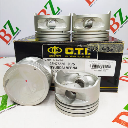 Juego de pistones Med 075 (A 030), Hyundai Verna, marca C.I.T