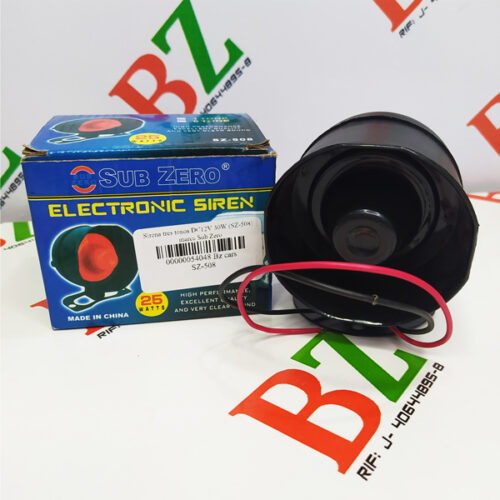 Sirena tres tonos DC12V 30W (SZ-508), marca Sub Zero