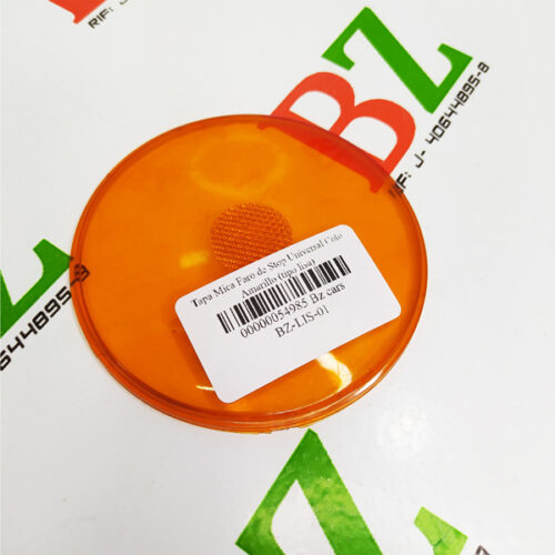 Tapa Mica Faro de Stop Universal Color Amarillo (tipo lisa)