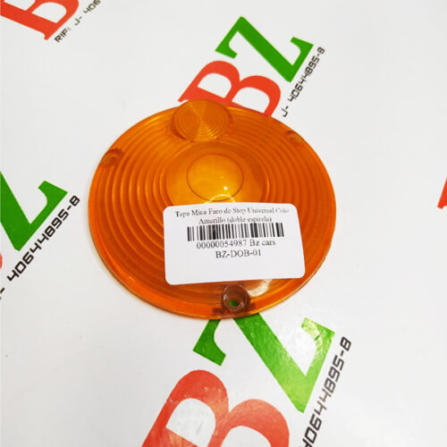 Tapa Mica Faro de Stop Universal Color Amarillo (doble espiral)