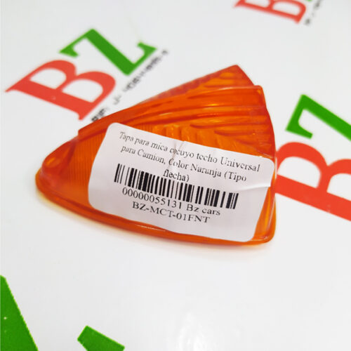 Tapa para mica cocuyo techo Universal para Camion, Color Naranja (Tipo flecha)