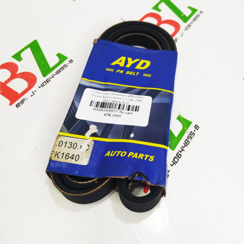 Correa unica alternador (4PK1640), Toyota Terios, motor 1.3, año 2002 2007, marca AYD