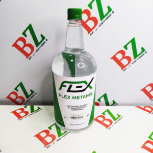 FLEX M01 METANOL 2LTS 120 OCTANOS GRADO 99  PARA MEJORAR EL RENDIMIENTO DEL COMBUSTIBLE MARCA FLEX