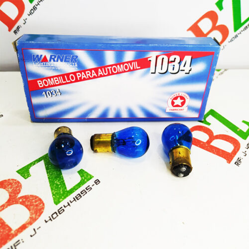 Bombillo 2 Contactos 12V 21w 51w S25 Universal, marca Warner