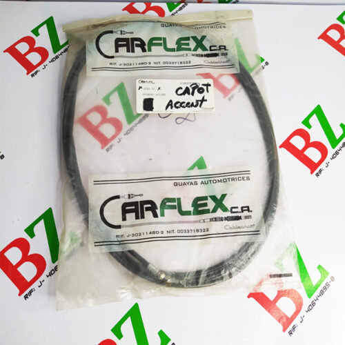 Guaya capot, Hyundai Accent, marca Carflex