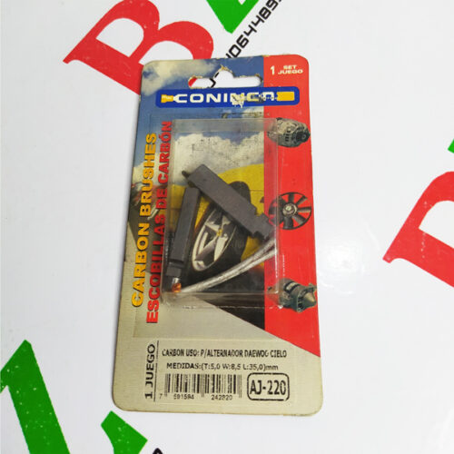 Carbones alternador AJ-220, Daewoo Cielo, marca Coninca