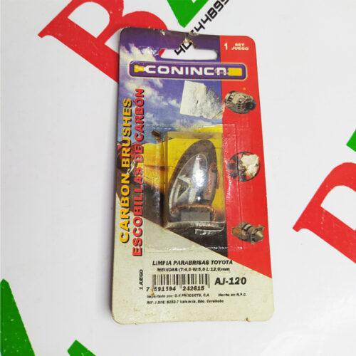 Carbones limpia parabrisas AJ-120, Toyota, marca Coninca
